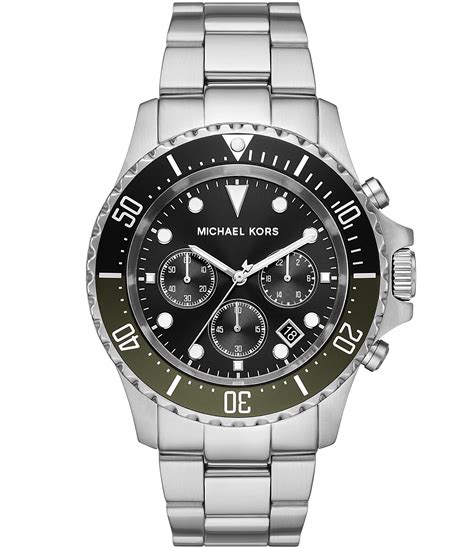 michael kors everest chronograph watch black|Michael Kors Men's Everest Chronograph Black Ion .